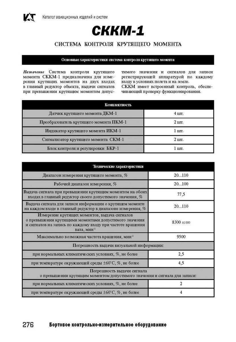 Блок контроля и регулировки
