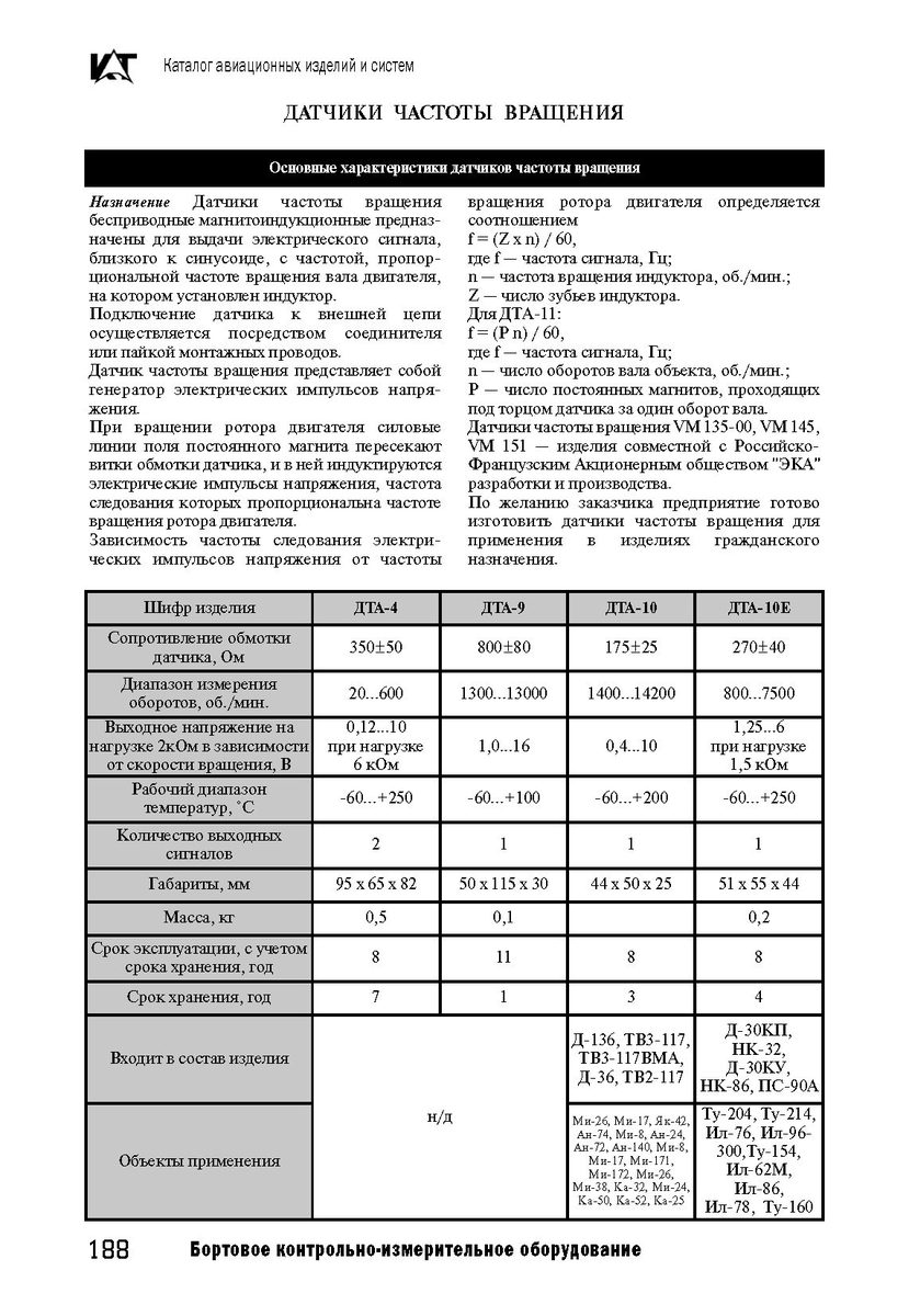 Датчик частоты вращения